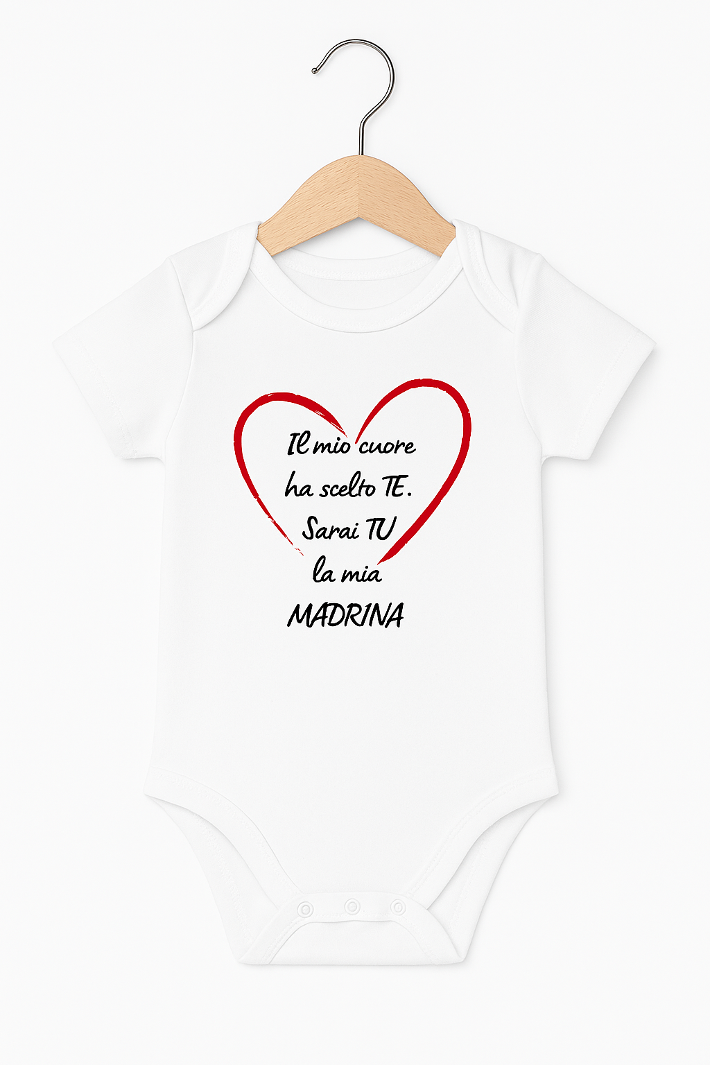 Body neonato “Vuoi essere la mia madrina?” – Idea regalo emozionante