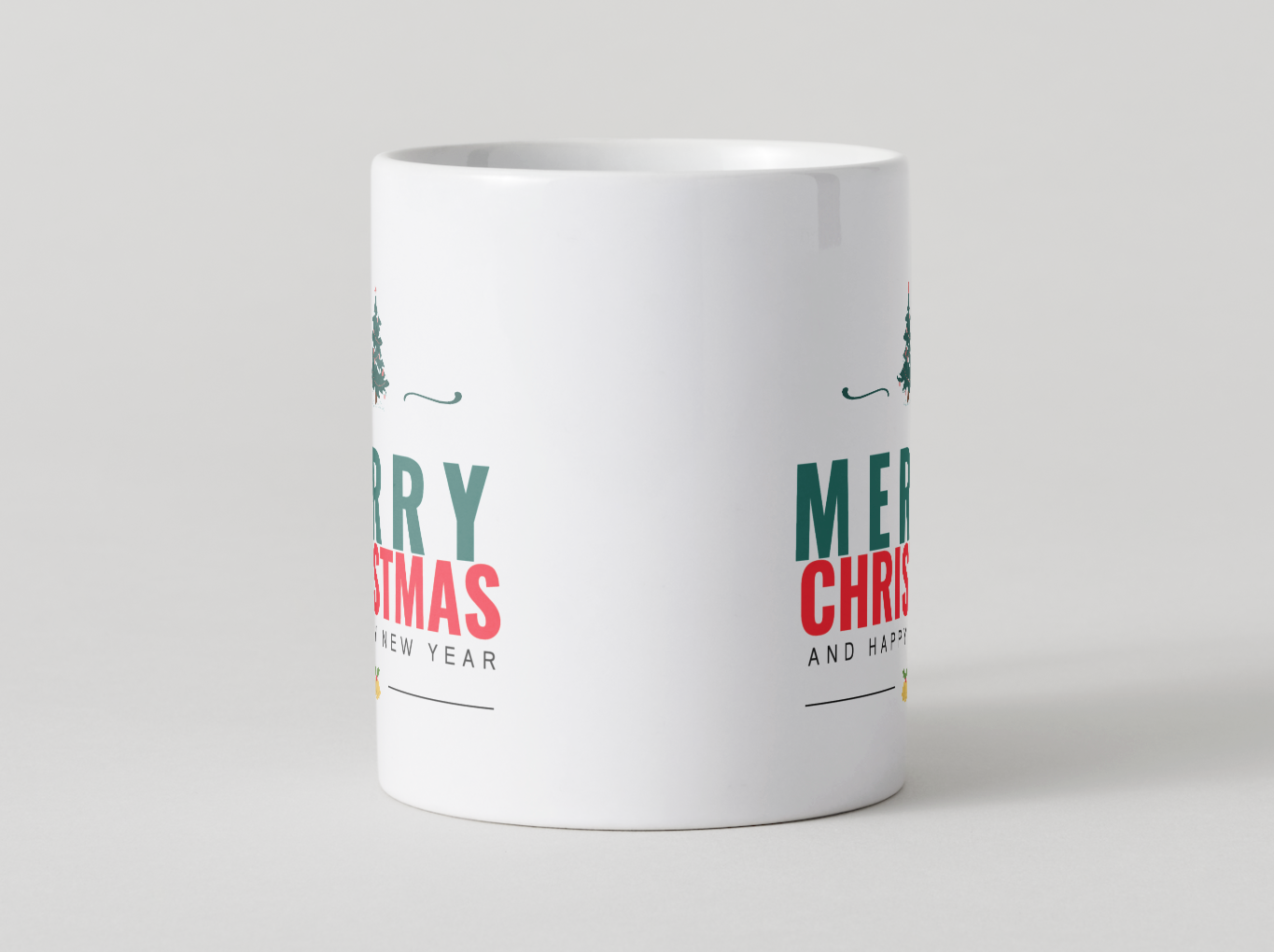 Tazza natalizia “Merry Christmas and Happy New Year”