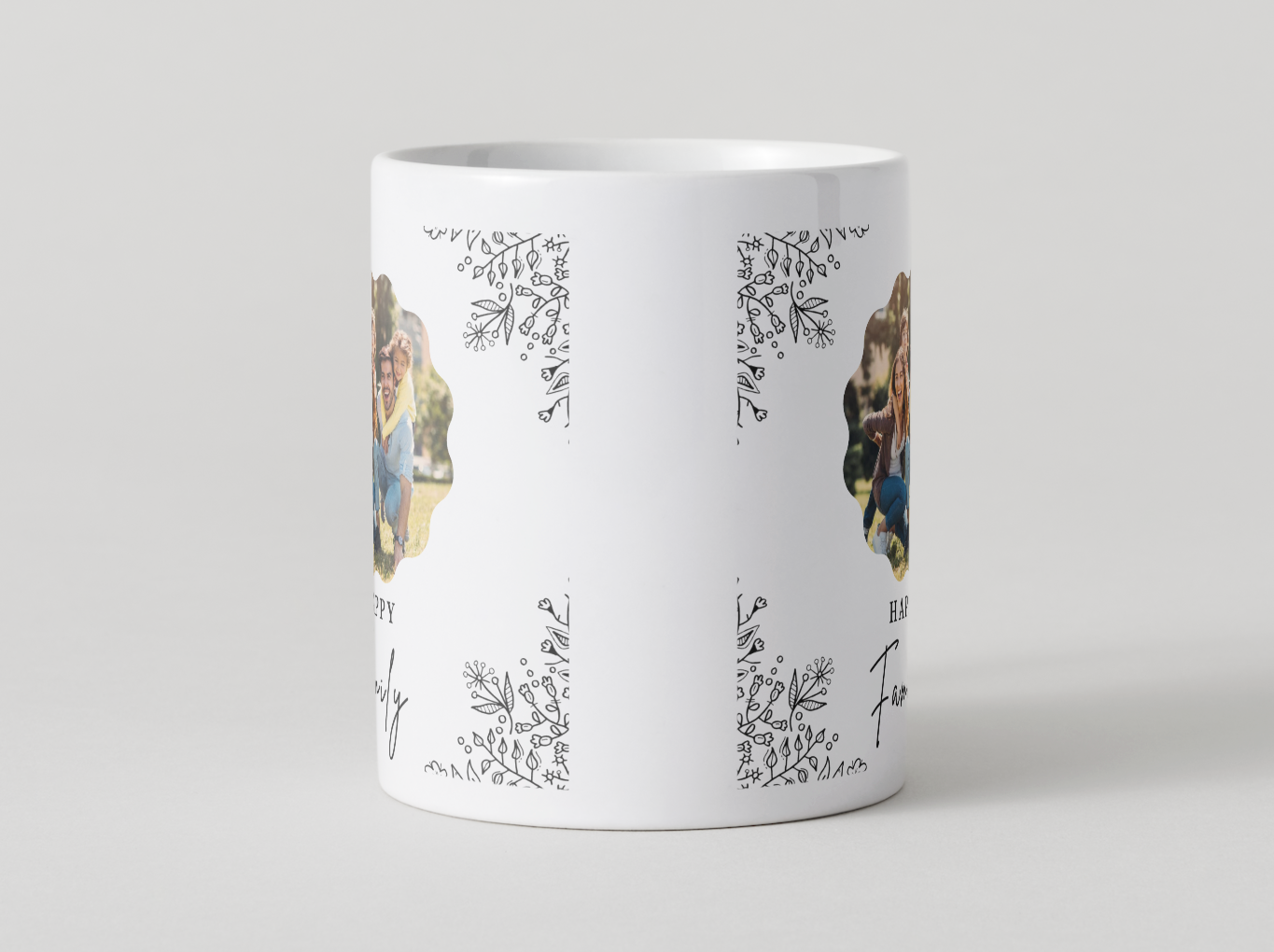 Tazza personalizzata “Happy Family” – Con foto e grafica