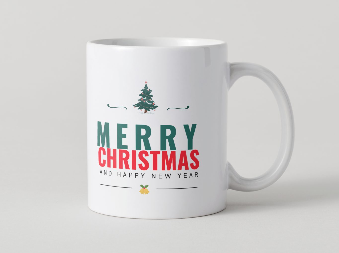 Tazza natalizia “Merry Christmas and Happy New Year”