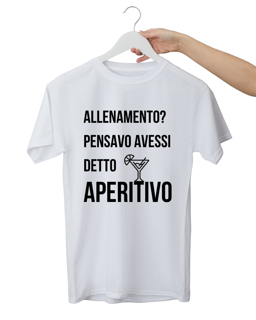 T-shirt “Allenamento? Pensavo avessi detto Aperitivo”