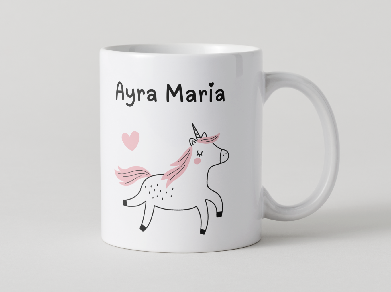Tazza unicorno personalizzata – Con nome della bambina